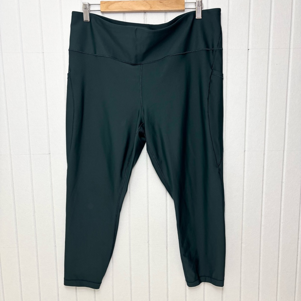Athleta High Rise 7/8 Legging Green Size 2X